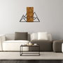 Wallity Mountain Escultura de Pared Nogal y Negro